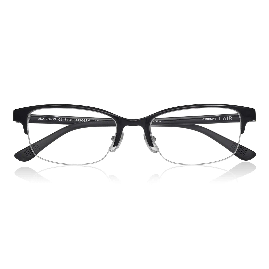 OWNDAYS | AIR Black Half Rim Browline right side